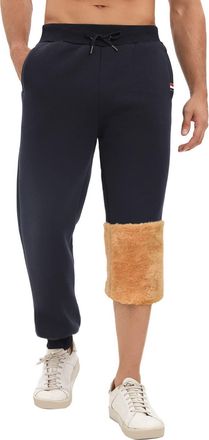 Heekpek UMIPUBO Mens Jogging Bottoms Fleece Jogger Sweatpants for Men Casual Thermals Tracksuit Bottoms Winter Warm Plush Trousers with Pockets Drawstring Lou
