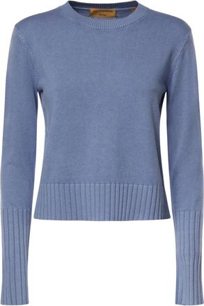 Guest In Residence Sunwash Shrunken Crew - Knitwear - Mujer - Azul - M