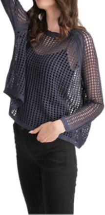 Stitchdrop Daily Mesh Sweater In Ink