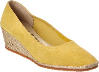Ferragamo Campy Suede Wedge Sandal