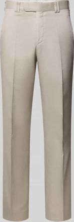 Wilvorst Anzughose aus Woll-Mix mit B&uuml;gelfalten in Beige, Gr&ouml;&szlig;e 102