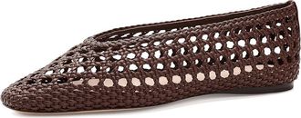 Loeffler Randall Emery Ballet Flat Womens Flat Shoes Chocolate : 6.5 B - Medium, Leather
