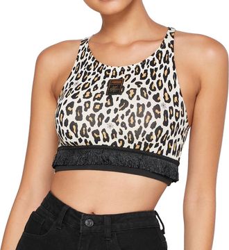 Charlotte Olympia Puma x Charlotte Olympia Leopard Crop Top Size M