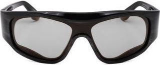 Retro Superfuture 58mm Wrap Square Sunglasses in Black at Nordstrom Rack