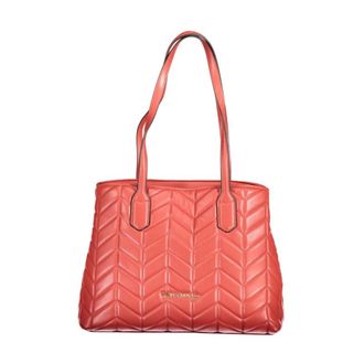 Valentino Shoulder Bags, female, Red, Size: ONE SIZE Quilted Chevron Handbag