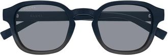 Gucci Square Full Rim Sunglasses - Black