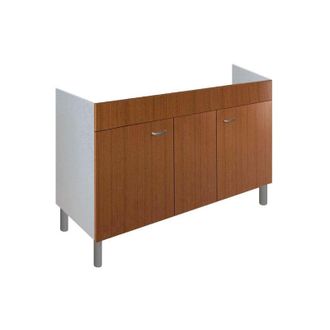 OEM Mobile Sottolavello Cucina Da 120 Cm Solo Per Lavello In Acciaio Inox Da Appoggio - Colore: Teak (solo Mobile)