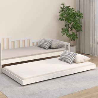 Berkfield Home Bed Frame without Mattress White 80x200 cm Solid Wood Pine