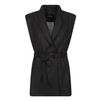 Pinko Pinko, Jassen, Dames, Zwart, S, Nuraqus Vest