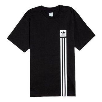 adidas originals BB Pillar logo Printing Short Sleeve Black EC7377