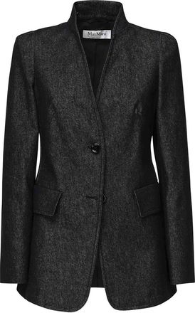 Max Mara Beatrice Denim Effect Blazer