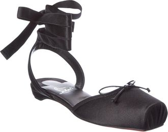 Christian Louboutin Cassia Satin Ballerina Flat