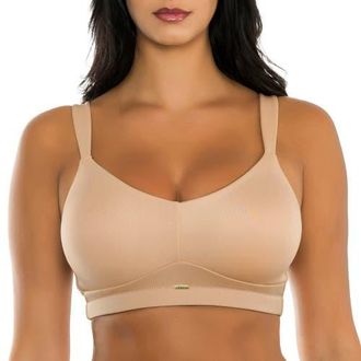 Affinitas Holly Wire-Free Seamless Bra in Warm Sand at Nordstrom, Size X-Large