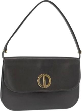 Dior Pre-owned Shoulder Bags, female, Gray, Size: ONE SIZE Pre-owned Vintage Shoulder Bag