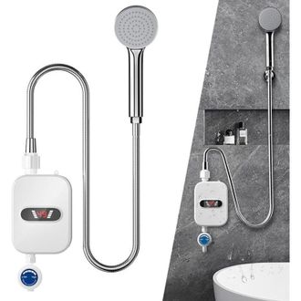 OEM Calentador De Agua Instant&aacute;neo De 3500 W Y 220 V - Pantalla Led - Incluye Manguera Y Cabezal De Ducha - Para Ba&ntilde;o Y Cocina