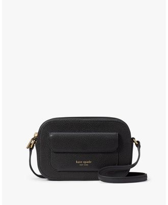 Kate Spade New York Womens Ava Crossbody - Black Leather - One Size