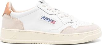 Autry White Medialist Leather Sneakers