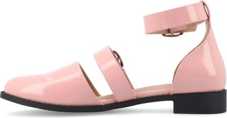 Journee Collection Journee Constance Flats Blush Pink Leather Mary Jane HAWK699