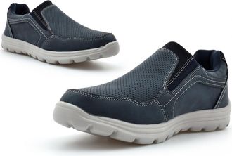 Generic Mens Slip On Shoes Size 6 Boys Shoes Size 11 Lightweight Shoe Mens Lightweight Shoe Casual Memory Foam Slip On Sizes 6-12 Navy 6 UK