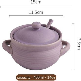 OEM Cuencos De Cocina, Tazas Para Caldo, Ollas Para Sopa De Cebolla Francesa Aptas Para Horno, Taza Para Sopa (morada, 400 Ml)