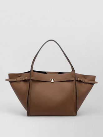 Tod's t medium leather structured shoulder tote