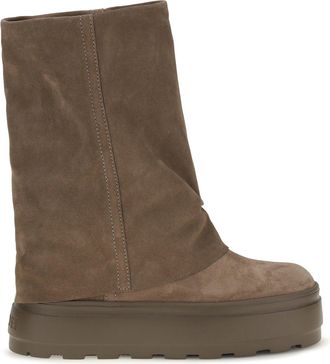 Casadei Suede Double-Face Boots - Brown