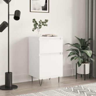 vidaXL Credenza Bianca 40x35x70 cm in Legno Multistrato - Vidaxl