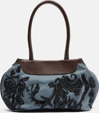Dries Van Noten Bolso al hombro de sarga adornado