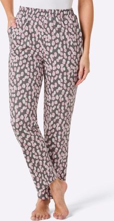 Feel Good Jogginghose FEEL GOOD, Damen, Gr. 36/38, Normalgr&ouml;ssen, rosa (anthrazit, ros&eacute;, bedruckt), 100% Baumwolle, bedruckt, gemustert, mehrfarbig, Hosen Joggi