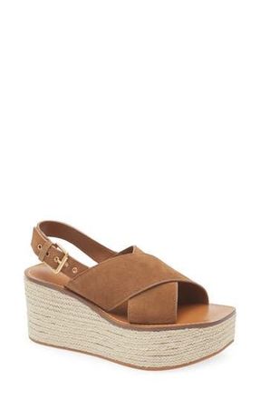 Madewell The Amee Wedge Sandal in Aged Cognac at Nordstrom Rack, Size 10.5
