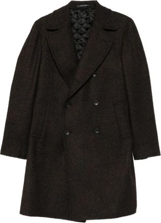 Tagliatore Arden Coat - Heren - Mantel - Bruin - M - Wol - Jassen
