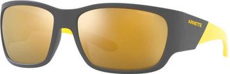 Arnette Unisex Gray Resin Sunglasses - Grey - One Size
