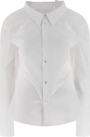 Maison Margiela White Cotton Womens Blouse