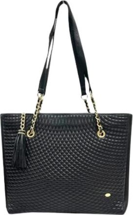 Bally Pre-owned Stoffen Schoudertas - Dames - Vintage Shopper - Zwart - ONE Size - Vintage