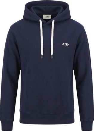 Autry Embroidered Logo Hoodie - Heren - Hoodies - Blauw - L - Katoen - Hoodies & sweatvesten