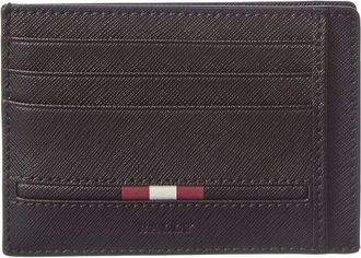 Bally Percyll Leather Business Card Holder