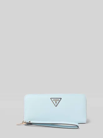 Guess Portemonnaie in Leder-Optik Modell Laurel in Hellblau, Gr&ouml;&szlig;e 1