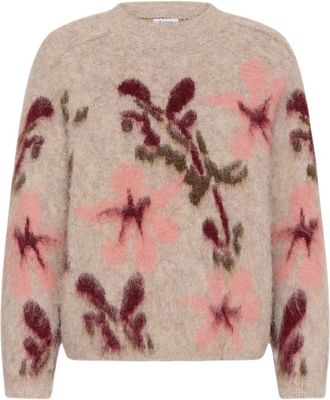 Saint Tropez Ulice SZ Pullover - Knitwear - Mujer - Beige - 2XL