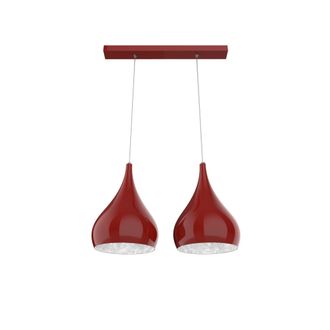 Lumicom Calice L&aacute;mpara De Techo Lineal X2 Bicolor Brillo