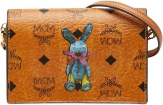 MCM Pre-owned Visetos Schoudertas - Dames - Vintage Schoudertas - Bruin - ONE Size - Leer - Vintage