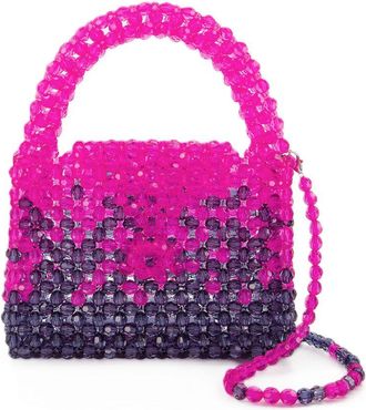 Germanier Womens Beaded Hobo Pink Others