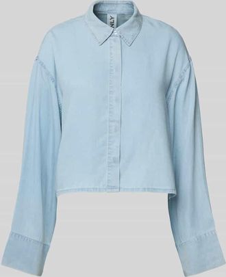 Only Regular Fit Hemdbluse mit Kimono&auml;rmeln Modell CHARIS in Hellblau, Gr&ouml;&szlig;e XL