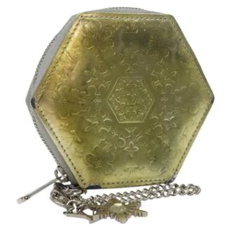 Louis Vuitton Tweedehands leren portemonnees - Dames - Pre-owned - Groen - Maat: ONE Size Leer