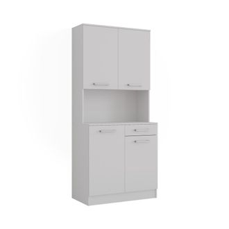Vicco Aparador De Cocina Raul, Blanco, 83.6 X 188.5 Cm Con 4 Puertas Y 1 Caj&oacute;n, Vicco