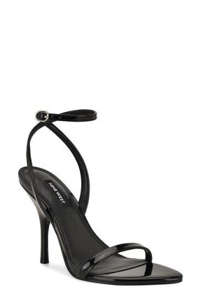Nine West Villo Ankle Strap Sandal in Black at Nordstrom, Size 6.5