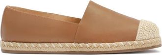 Kazar Comfortabele espadrilles van soepel leer - Dames - Espadrilles - Bruin - 40 EU - Leer - Schoenen