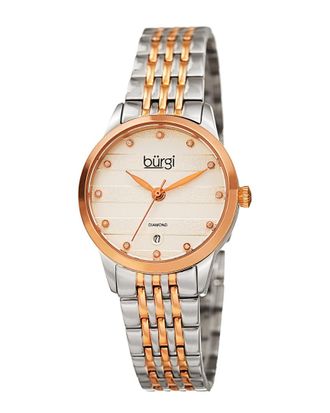 B&uuml;rgi Burgi Womens Stainless Steel Diamond Watch