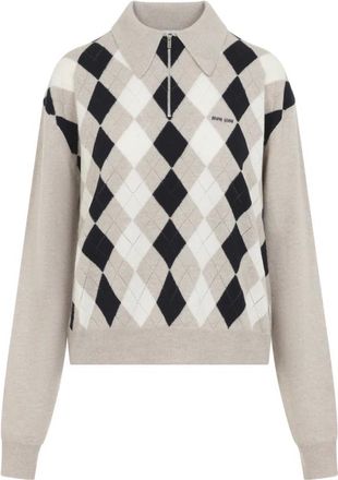 Miu Miu Dames, Truien, Veelkleurig, Maat: XS Kasjmier