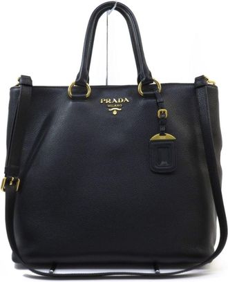 Prada Black Nero Shoulder Bag Tote Bag (Pre-Owned)