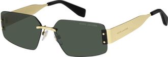 Marc Jacobs Goud/Groen Zonnebril 875/S - unisex - Zonnebrillen - Geel - 59 MM - Accessoires